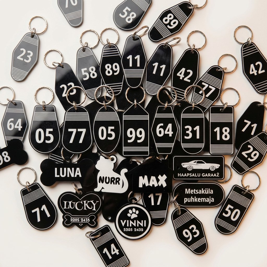 Mustast pleksist võtmehoidja - Image 2